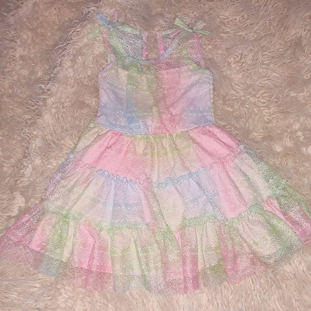 3t dress rainbow lace